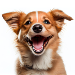cachorro sorriso